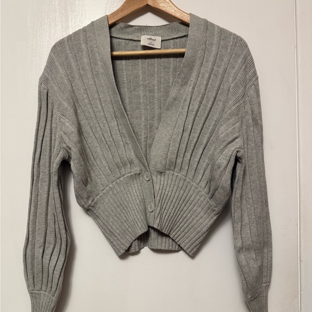 Aritzia Wilfred Thais Cardigan (Gray) Size Small